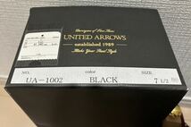 使用品　ユナイテッドアローズ UNITED ARROWS エナメルドレスシューズ UA1002 メンズ　ブラック 1328-699-0001-0955 サイズ　7 1/2 _画像2