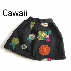 新品未使用■Cawaii 楽天■刺繍スカート M相当