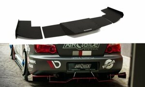 インプレッサ WRX STI GDB 4ドア セダン 涙目 中期 C/D/E型 '02～'05 社外 ABS製 リアバンパー ディフューザー/アンダースポイラー 未使用