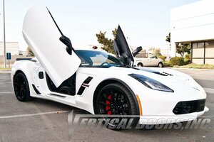 シボレー 7代目 コルベット C7 '14年～'19年 バーチカルドアーズ/Vertical Doors ランボドア ガルウイング/シザードア 専用設計 ボルトオン