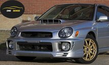 インプレッサ WRX STI GDB 4ドアセダン 丸目 A/B型 前期 '00～'02 社外 PU製 フロントスポイラー スカート/スプリッター/リップ 未使用 V.7_画像3