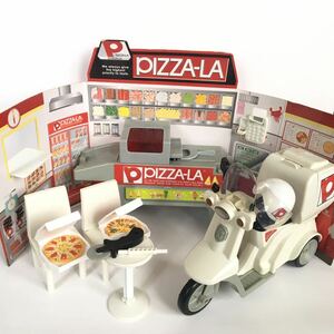 バイクでおとどけ! ピザーラショップ リカちゃん　タカラトミー　PIZZAーLA 現状品