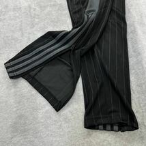 【格安送料】新品未使用 adidas Mサイズ アディダス ジャージ ストライプ ブラック 黒 グレー トラックパンツ ボトムス ジム 正規品_画像4