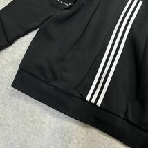 新品未使用 adidas L アディダス セットアップ スウェット 上下 パーカー ジョガーパンツ 3ストライプ 裏起毛 人気モデル 定番 正規品_画像5