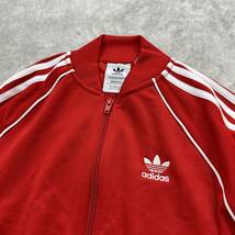 新品未使用 adidas Originals XLサイズ アディダス オリジナルス SUPER STAR SST スーパースター ジャージ レッド 赤 セットアップ 上下_画像2