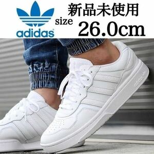 新品未使用 adidas Originals 26.0cm アディダス オリジナルス COURTC コーティック レザー スニーカー シューズ ホワイト 白 箱有り