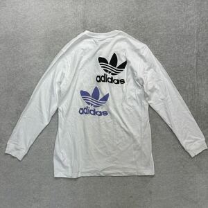 【格安送料】新品未使用 adidas Originals XLサイズ アディダス オリジナルス ロンT カットソー Tシャツ ホワイト 白 トレフォイル 正規品