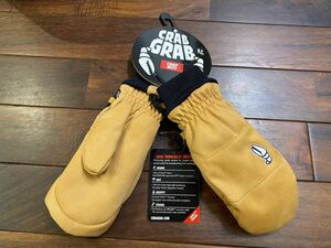 ★ クラブ グラブ チョップ ミット CRAB GRAB CHOP MITT スノーボード スノーグローブ ミトン 手袋 タンキャメル sizeS 新品未使用タグ付