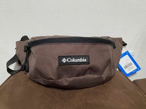 * Columbia Colombia price Stream S hip bag body bag belt bag PU8567 Brown new goods unused tag attaching 