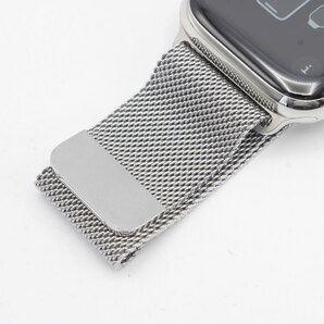 Apple Watch Series 8 GPS+Cellular 45mm MNKJ3J/A シルバーステンレススチールケース/シルバーミラネーゼループ アップルウォッチ 本体の画像5