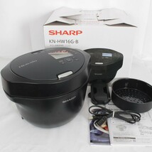 シャープ ヘルシオ ホットクック KN-HW16G-B 水なし自動調理鍋 ブラック系 圧力鍋 SHARP 本体_画像1