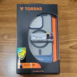TORRAS　iPhone15pro　ガラスフィルム　ケース