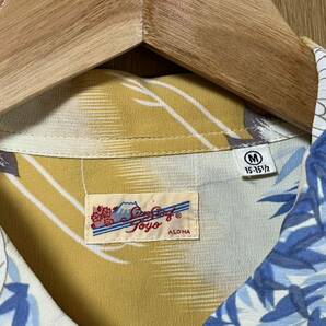 SUN SURF サンサーフ 和柄 長袖アロハシャツ  M 美品！の画像5