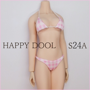 TBLeague 【Happy Doll】S24A ピンクチェックビキニ セット 1/6 Phicen ファイセン