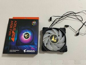 ③ Gigabyte AORUS 120mm スリーブベアリング ARGB ケースファン ブラック