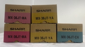 【大阪発】【SHARP】純正未使用トナー ☆MX-36JT 4色 (CA×1、MA×2、YA×2) 5本セット ☆ （5706）