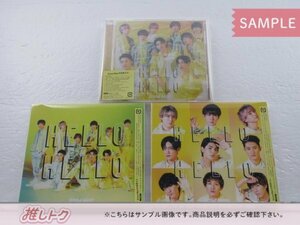 Snow Man CD 3点セット HELLO HELLO 初回盤A/B/通常盤(初回スリーブ仕様) [美品]