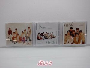 なにわ男子 CD 3点セット I Wish 初回限定盤1(CD+DVD)/2(CD+BD)/通常盤 [難小]