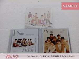 なにわ男子 CD 3点セット I Wish 初回限定盤1(CD+BD)/2(CD+BD)/通常盤 未開封 [美品]
