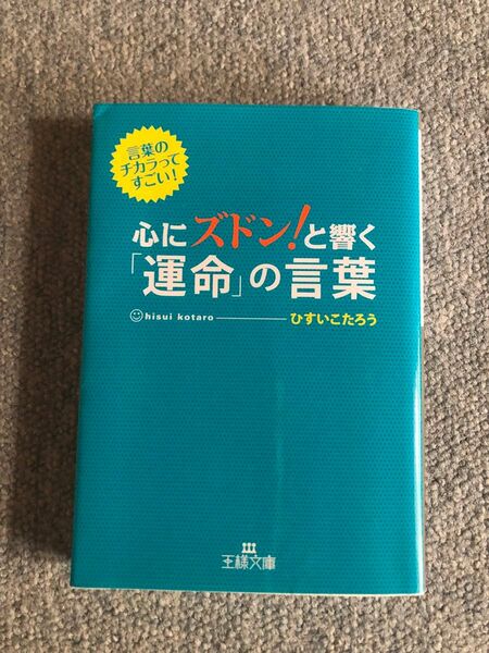 心にズドンと響く運命の言葉　ひすいこたろう　王様文庫
