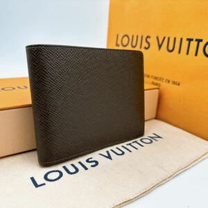 A 2608【未使用に近い】LOUIS VUITTON ルイヴィトン タイガ ポルトフォイユ フロリン 二つ折り財布 ウォレット M31118/SP4088