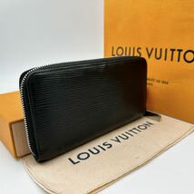 2653【美品】LOUIS VUITTON ルイヴィトン エピ ノワール 長財布 ジッピーウォレット ラウンドファスナー ウォレット M60072/CA3160_画像2