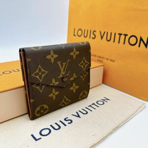 2660【極美品】LOUIS VUITTON ルイヴィトン モノグラム ポルトモネ ビエ カルトクレディ 三つ折り財布 ウォレット M61660/881AN