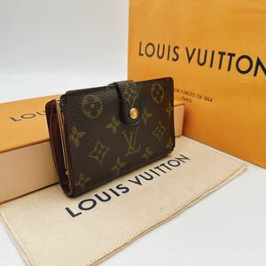 2675【正規品】LOUIS VUITTON ルイヴィトン モノグラム ポルトモネ ビエ ヴィエノワ がま口 二つ折り財布 ウォレット M61663/CA0055