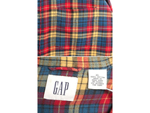 00s OLD GAP チェック ボタンダウン フランネル シャツ メンズ XL / オールド ギャップ コットン ポケット付き ネルシャツ 大きいサイズ_画像4