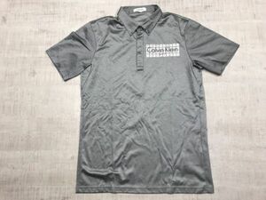 カルバンクライン ゴルフ CALVIN KLEIN GOLF ラグジュアリー スポーツ ボタンダウン ジャージー半袖ポロシャツ メンズ L グレー