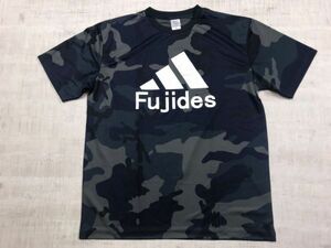 United Athle Sports 富士山 Fujides スーベニア お土産 パロディー 迷彩カモフラ ドライメッシュ 半袖Tシャツ メンズ 大きいサイズ XL 紺