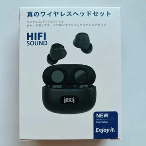 【最新版ワイヤレスイヤホン】EDR+Bluetooth5.3搭載　HiFi ワイヤレスイヤホン Bluetooth ブラック