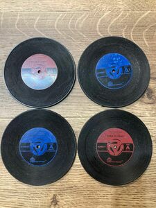 コースター　レコード盤　４枚セット