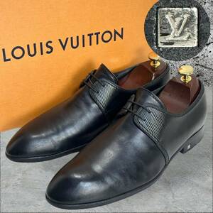 美品☆人気デザイン☆LOUIS VUITTON ルイヴィトン エピ ウォールストリートライン ドレスシューズ 黒 ブラック ビジネスシューズ 本革