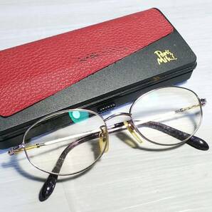 2387★ｋ18パーツ 眼鏡フレーム 金 750 ｋ18刻印ありの画像1