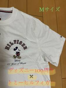 【新品・日本未発売・M】トミーヒルフィガー　ディズニー 創立100周年 コラボ Tシャツ