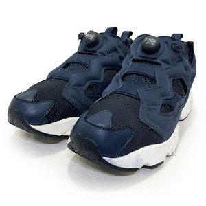 リーボック インスタ ポンプ フューリー ネイビー 27.5cm REEBOK INSTA PUMP FURY 正規品 本物 軽量性 ハイテク 名作 復刻 V65752 紺 白