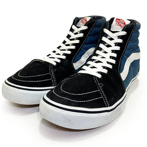 バンズ ヴァンズ スケートハイ ネイビー 27.0cm VANS SK8HI 正規品 本物 美品 カジュアル スケート サーフ ハイカット ウルトラクッシュ 紺