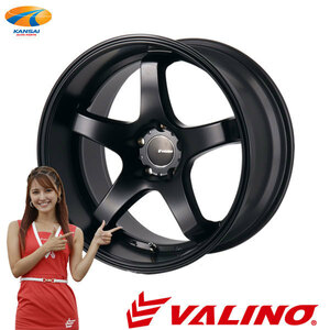 VALINO ヴァリノ 武将×Advanti RACING GV117D ホイール 18インチｘ8.5J 5H 114.3 +38 マットブラック 1本