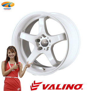 VALINO ヴァリノ 武将×Advanti RACING GV117D ホイール 18インチｘ8.5J 5H 114.3 +38 ホワイト 2本