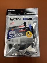 エレコム 5m CAT6 ツメ折れ防止スーパースリムLANケーブル LD-GPSST/BK50_画像4