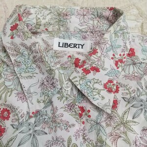 難アリ　LIBERTY　リバティ　長袖シャツ　M タナローン　花柄　廃盤　オールドリバティ　ハミルトン　名称不明