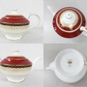 A023★Noritake ノリタケ BONE CHINA 4407 MALEKAH ティーポット 平皿 2点 食器 現状品★03の画像2