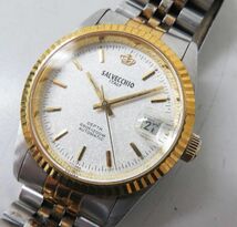 A085★SALVECCHIO サルベッキオ ST-288 イタリア製 AUTOMATIC 自動巻き メンズ腕時計 ジャンク品★03_画像1