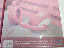 57-16/CAT EAR GAMING HEADPHONESゲーミングヘッドホン HI-FI ステレオサウンド AV機器 PC周辺機器アクセサリー 未使用_画像2