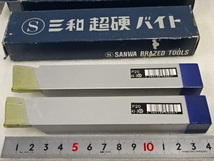 57-29〒/SANWA三和サンワ 超硬バイト P20 31形 旋盤 フライス盤 旋盤バイト 金属加工アクセサリー 鉄工用 研磨 消耗品 未使用保管品_画像3