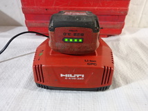 PJ-75/HILTIヒルティ SID 4-A インパクトドライバ バッテリーx2個 充電器付 電動工具 大工道具 DIY作業工具 ネジ締め 機械メンテナンス_画像9