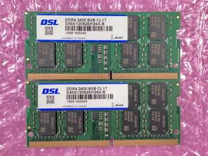 DSL/SAMSUNG/8GB×2枚＝16GB/PC4-19200/DDR4-2400/PC4-17000/PC4-21333/PC4-25600/#27-A3