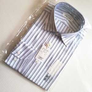 OJD ◆ Обратное решение! Новая и дальше, рубашка с длинным рукавом рубашка Y-ringe 40-84 белая полоса широкая цветная деловая рубашка