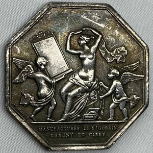 フランス古銭　八角銀貨　約17.58g 1830年　一円貨幣　硬貨骨董品コインコレクション　E64 